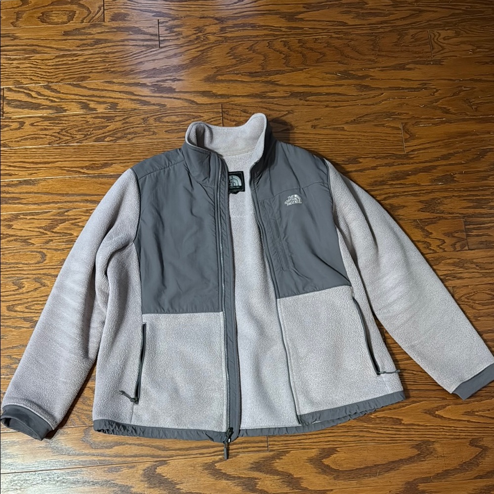 The North Face Gray and Cream Utility Jacket